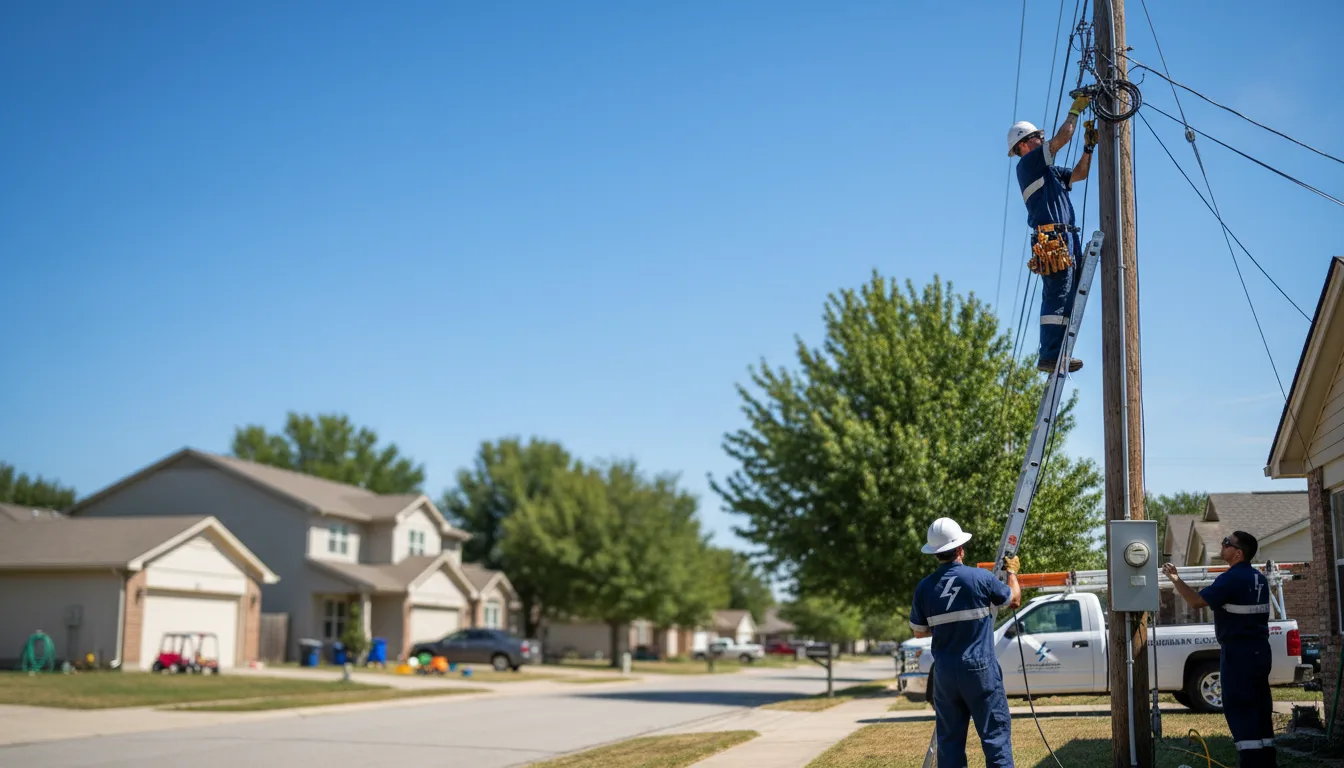 Residential electrician providing installation services in Mertztown, PA